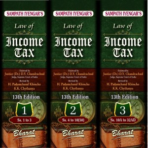 Sampath Iyengar’s Law of Income Tax [3 HB Vols.] by S. Rajaratnam | Bharat Law House